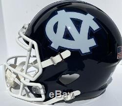 Unc North Carolina Tarheels Riddell Speed Full Size Custom Blue Football Helmet