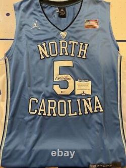 Unc Roy Williams Autographed White Nike Jordan Limited Jersey XL Beckett 212157