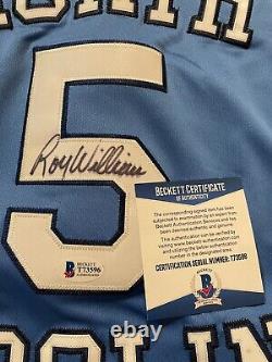 Unc Roy Williams Autographed White Nike Jordan Limited Jersey XL Beckett 212157