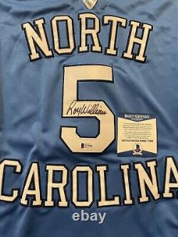 Unc Roy Williams Autographed White Nike Jordan Limited Jersey XL Beckett 212157