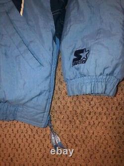 Unc Starter Jacket Coat Size XL Vtg Vintage Coat Tar Heels North Carolina