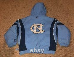 Unc Starter Jacket Coat Size XL Vtg Vintage Coat Tar Heels North Carolina