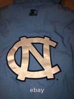 Unc Starter Jacket Coat Size XL Vtg Vintage Coat Tar Heels North Carolina