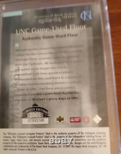 Upper Deck Michael Jordan UNC Game-Used Floor Card 1982-1984 #d 733 of 2100