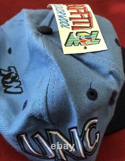 VINTAGE 90's TOW UNC Tarheels Snapback Hat Logo 3D Go Graffiti Lts Team Color Wo