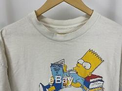 VTG 1990 The Simpson Bart UNC North Carolina Tar Heels T-Shirt Size XXL