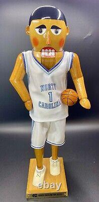 VTG 2002 Sterling & Camille UNC TAR HEELS Basketball Wood Nutcracker LE 154/500