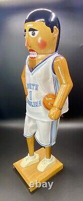 VTG 2002 Sterling & Camille UNC TAR HEELS Basketball Wood Nutcracker LE 154/500