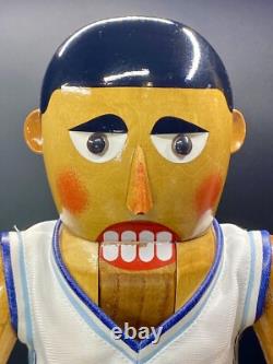 VTG 2002 Sterling & Camille UNC TAR HEELS Basketball Wood Nutcracker LE 154/500