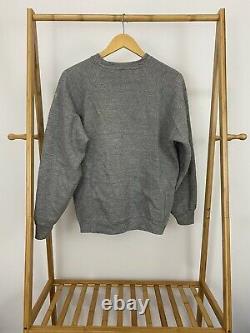 VTG 60s UNC Carolina Tar Heels Tri-Blend Crewneck Sweatshirt Size L USA