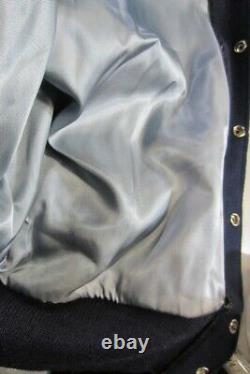 VTG 70's AUTHENTIC RARE North Carolina Tar Heels Varsity Leather Wool Jacket UNC