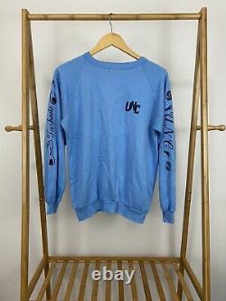 VTG 80s UNC Tar Heels Rameses Carolina Raglan Sleeve Graphic Thin Sweatshirt L