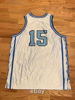 VTG 90s Nike NCAA Vince Carter UNC Tar Heels Jersey White Tag Rare Adult 2XL
