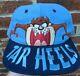 Vtg 90s North Carolina Unc Tar Heels Tasmanian Taz Devil Snapback Hat Big Logo