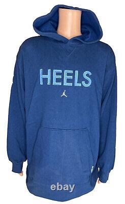 VTG Men's Jordan UNC North Carolina Tar Heels Hoodie Hooded Sweatshirt Size XXL