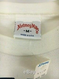 VTG NWT Nutmeg Mills UNC Tar Heels Big Crest Logo Color Block Sweatshirt M RARE