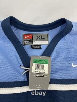 VTG Nike UNC North Carolina Tarheels Authentic Hockey Jersey Sz XL NEW WITH TAGS