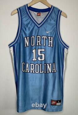 VTG Nike x UNC North Carolina Tar Heels Vince Carter #15 Jersey Made In USA L