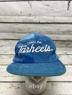 VTG North Carolina Tarheels NCAA Twins Enterprise Script Corduroy Snapback Hat