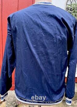 VTG Rare North Carolina Tar Heels Old Logo Pull Over Jacket Size Large UNC NCAA