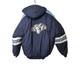 Vtg Starter Unc North Carolina Tar Heels Dark/light Blue Puffer Jacket Size Med