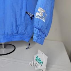 VTG Starter North Carolina Tar Heels Jacket XL Full Zip Embroidered Hooded NWT
