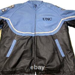 VTG TANK Univ of North Carolina UNC Tar Heels Leather Jacket Size (3XL-4XL)