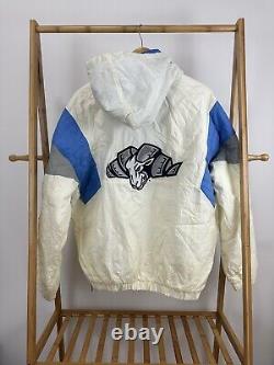 VTG UNC Carolina Tar Heels Rameses Puffer Majestic RARE Colorway Jacket Size L