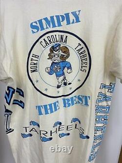 VTG UNC Carolina Tarheels Simply The Best Wrap Around All Over Print T-Shirt L