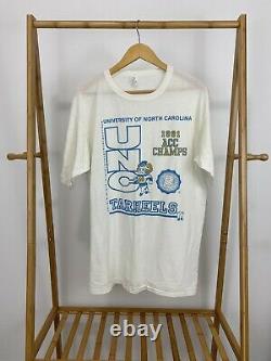 VTG UNC Tar Heels 1991 ACC Champs Super Burnout Thin T-Shirt RARE Size XXL