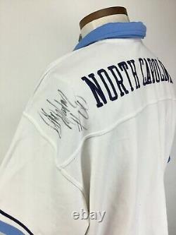 VTG UNC Tar Heels Nike Warm Up Shooting Jersey Autographed #00 Size XXL