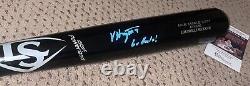 Vance Honeycutt Signed Baseball Bat Jsa Autograph Unc Tar Heels North Carolina