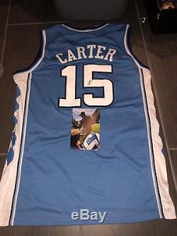 Vince Carter Signed North Carolina Tarheels Unc Jersey-exact Proof 4x6 Photo Inc