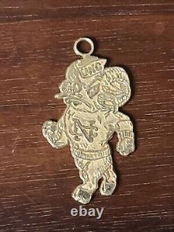 Vintage 14k Yellow UNC Tar Heels Necklace Pendant Officially Licensed