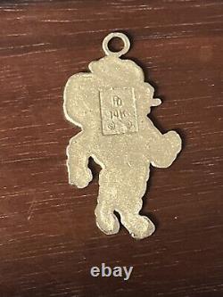 Vintage 14k Yellow UNC Tar Heels Necklace Pendant Officially Licensed