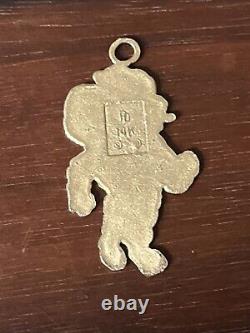 Vintage 14k Yellow UNC Tar Heels Necklace Pendant Officially Licensed