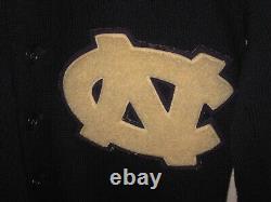 Vintage 1945 Mens UNC University North Carolina Tar Heels Letterman Sweater Rare
