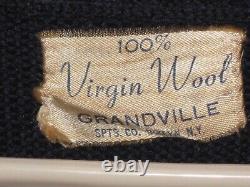 Vintage 1945 Mens UNC University North Carolina Tar Heels Letterman Sweater Rare