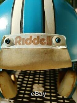 Vintage 1981 UNC Tar Heels #42 Game Issue Riddell Football Helmet Gator Bowl ACC