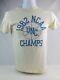 Vintage 1982 Unc Champs T-shirt Tar Heels Single Stitch Mj Size Small Off-white