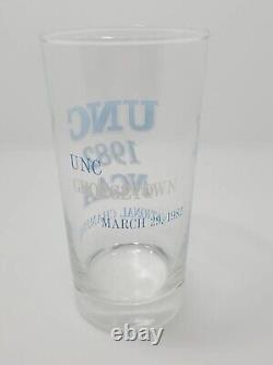 Vintage 1982 UNC National Champions Glass North Carolina Michael Jordan