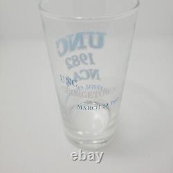 Vintage 1982 UNC National Champions Glass North Carolina Michael Jordan