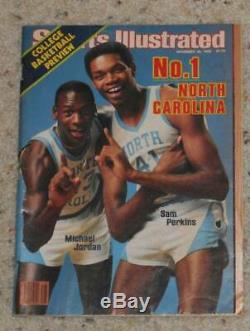 Vintage 1983 Sports Illustrated UNC Tar Heels Michael Jordan 1st Cover No Label