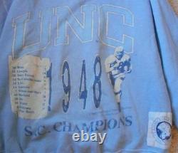 Vintage 1990s Classic College Football 1948 UNC Tar Heels Sweatshirt Justice