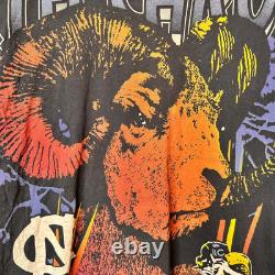Vintage 1990s UNC North Carolina Tar Heels AOP NCAA Wauldron T-Shirt