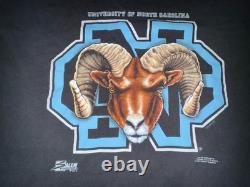 Vintage 1991 UNC Tar Heels T-Shirt XL Salem Sportswear Ram Logo Made in USA