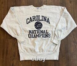 Vintage 1993 Champion UNC Tar Heels NCAA Champions Reverse Weave Sweatshirt XL