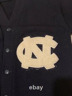 Vintage 50s 60s UNC North Carolina Tar Heels Varsity Letter Cardigan