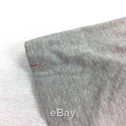 Vintage 70s 80s USA Made UNC Tarheels Crop Top T-Shirt XL Gray Worn Ultra Thin