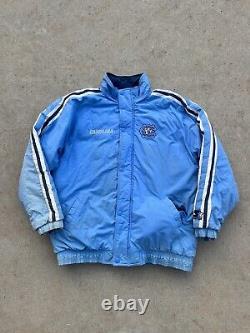 Vintage 80s 90s UNC Tarheels NC M Starter Jacket Full Zip Hooded Coat